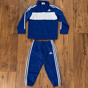 Adidas toddler track suit, royal blue, size 24 months